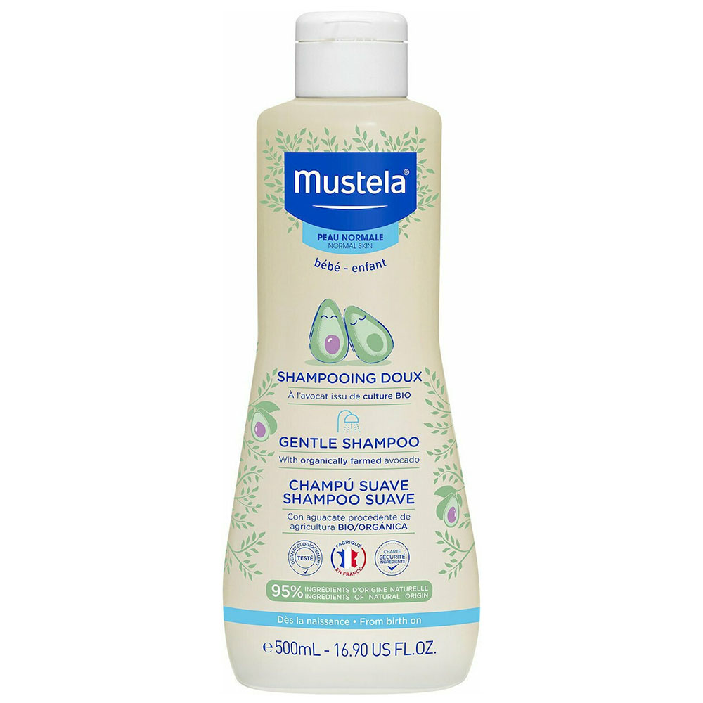Mustela Shampooing Doux Απαλό Σαμπουάν Καθημερινής Χρήσης για Βρέφη από τη Γέννηση & Παιδιά, 500ml