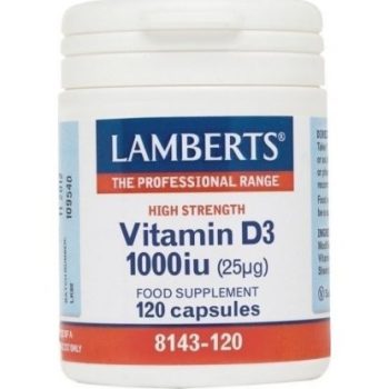 Lamberts Vitamin D3 1000IU Βιταμίνη D3 120 Ταμπλέτες