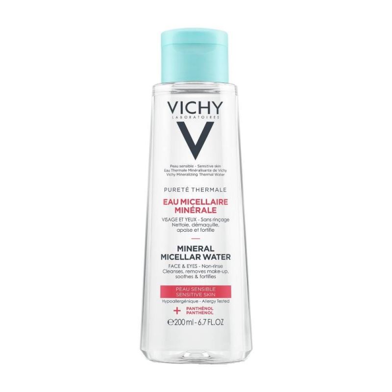 Vichy Purete Thermale Mineral Micellar Water Νερό Micellaire με Μεταλλικά Στοιχεία για Πρόσωπο & Μάτια για Λιπαρές/Μικτές Επιδερμίδες, 200ml