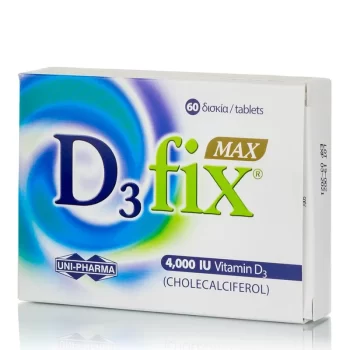 Uni-Pharma D3 Fix Max Βιταμίνη D3, 4000iu 60tabs