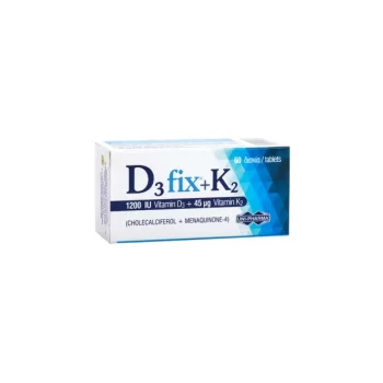 Unipharma D3 fix 1200IU + Κ2 45mcg Συμπλήρωμα Διατροφής, 60 tabs