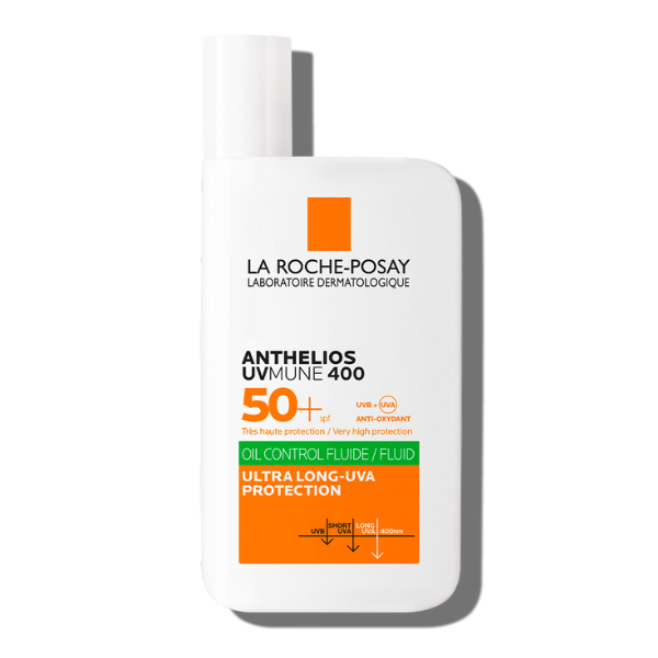 La Roche Posay Anthelios Uvmune 400 Oil Control Fluid Αντηλιακό Προσώπου για το Λιπαρό Δέρμα SPF50, 50ml