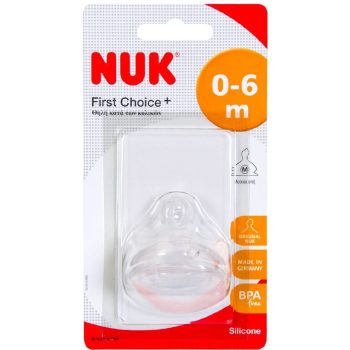 NUK First Choice+ Θηλή Σιλικόνης Μεσαίας Ροής από 0-6 μηνών